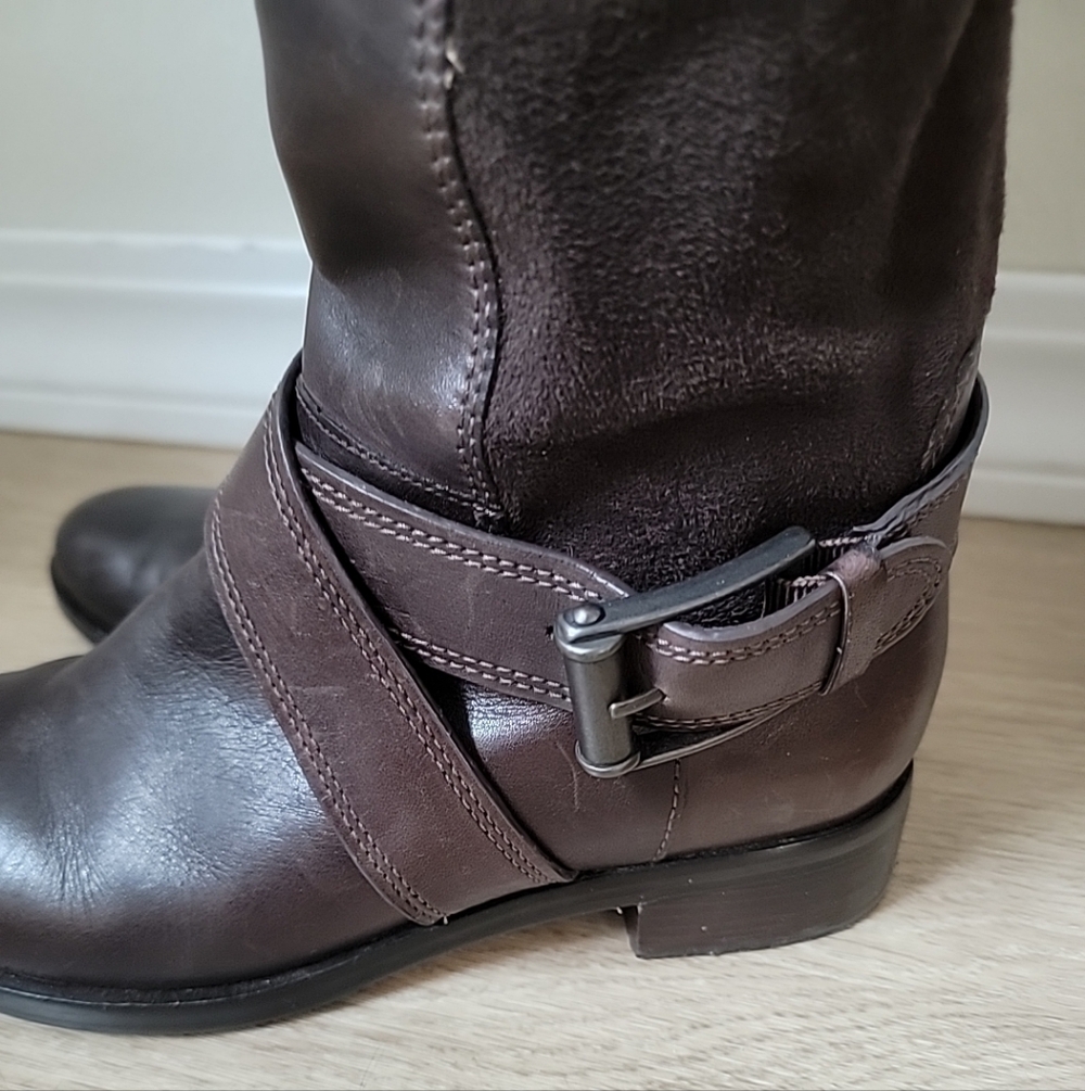 Cole Haan x Nike Air Riding Boots Brown 6.5 - Picture 5 of 12